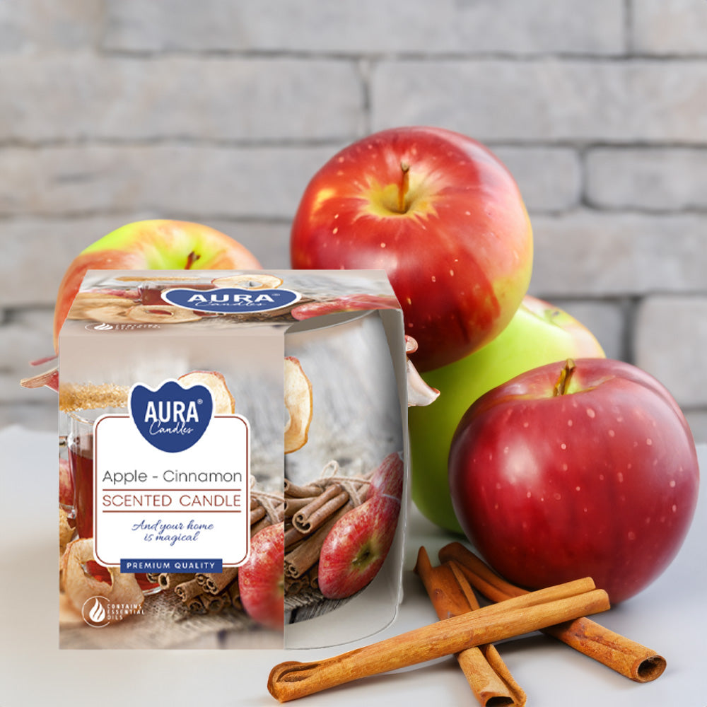 Vela Copo Aromático Maçã & Canela 20h