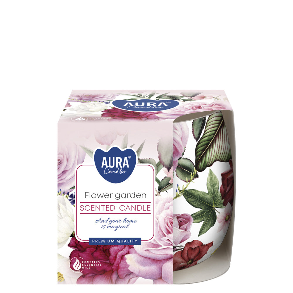 Vela Copo Aromático Jardim Flores 20h