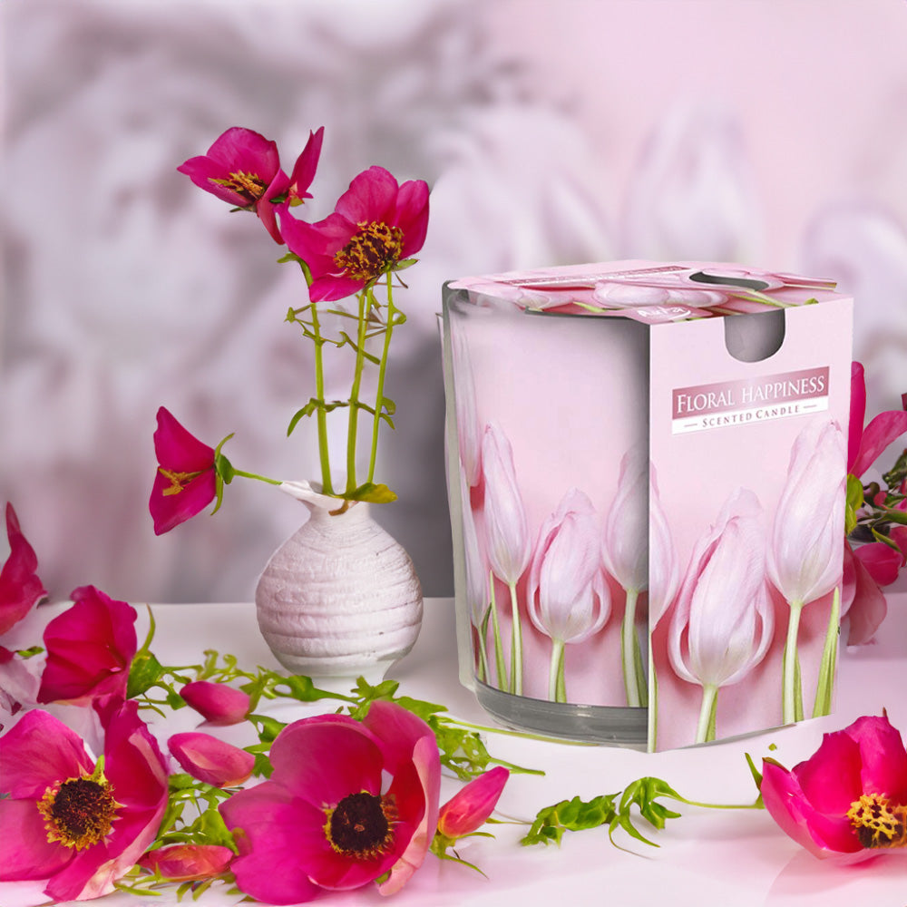 Vela Copo Aromático Felicidade Floral 22h