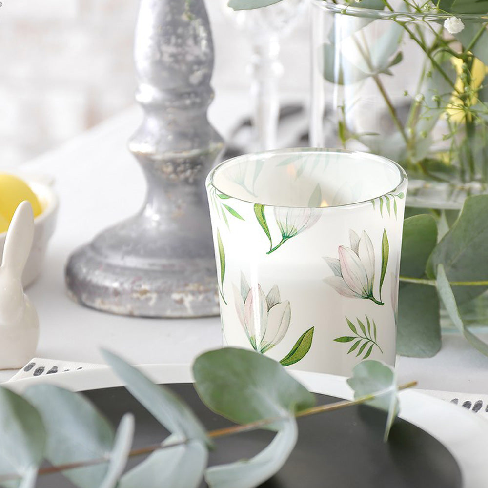 Vela Copo Aromático Flor Branca 22h