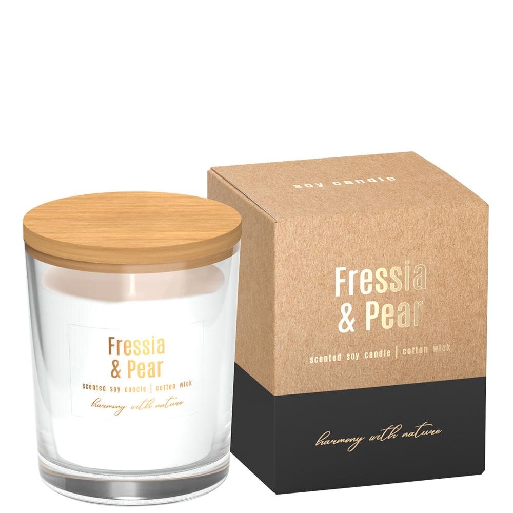 Vela Copo Aromático Folha Frésia & Pêra 28h