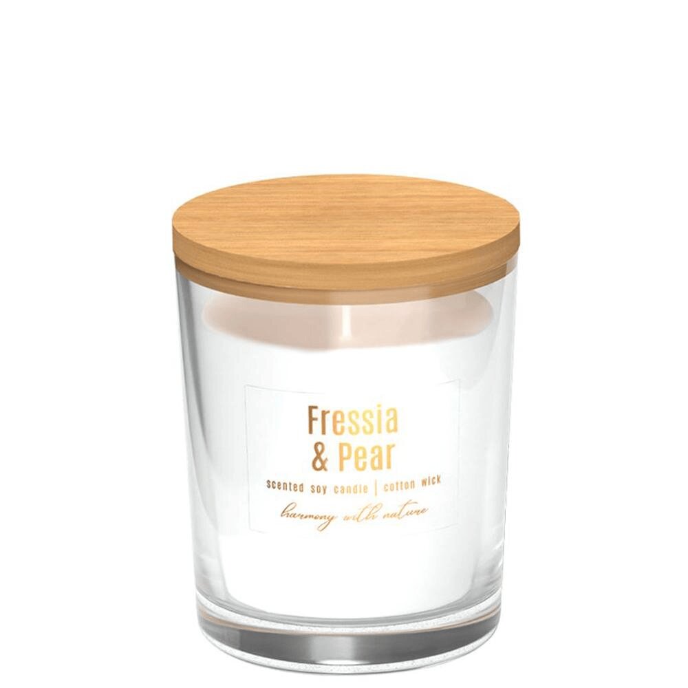 Vela Copo Aromático Folha Frésia & Pêra 28h