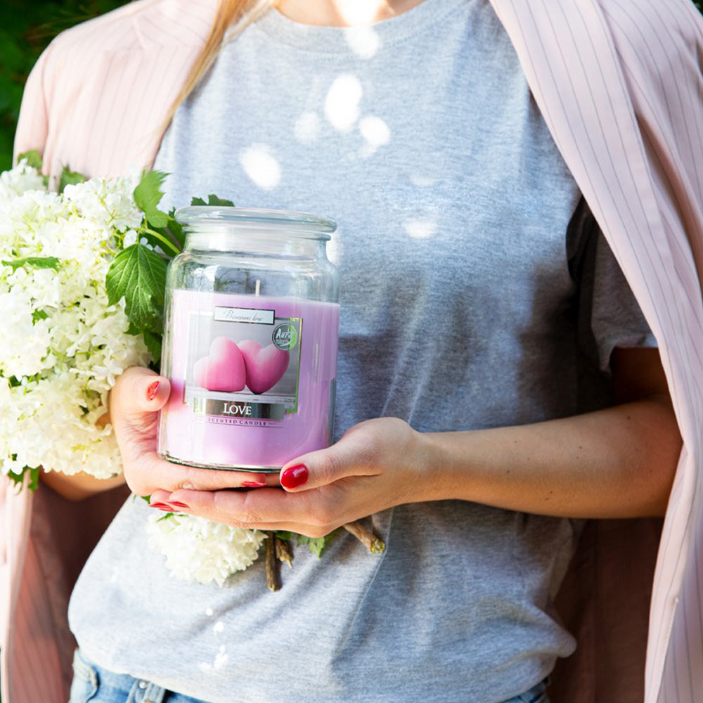 Vela Frasco Aromático Amor 100h