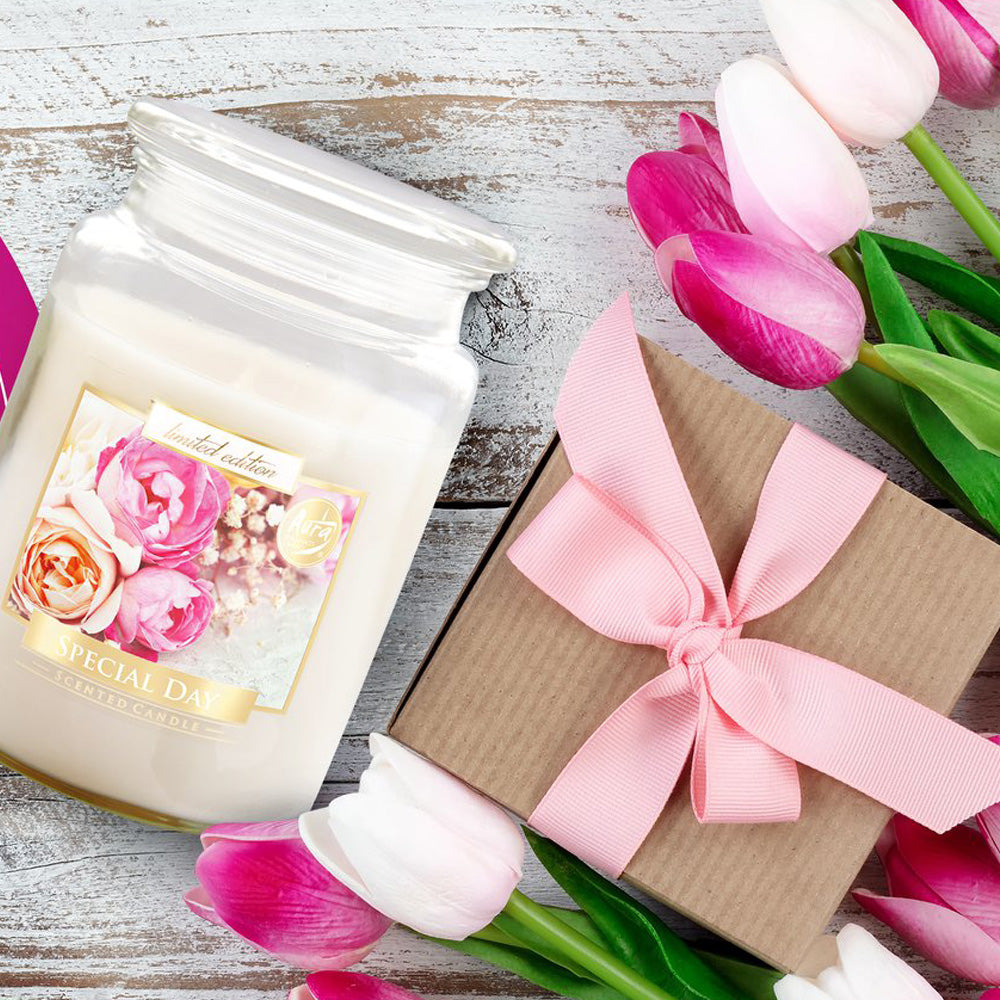 Vela Frasco Aromático Dia Especial 100h
