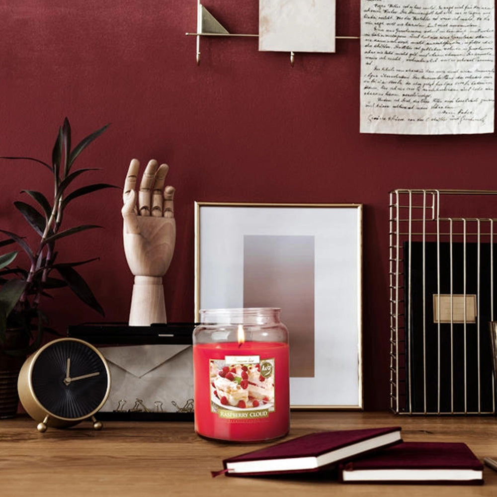 Vela Frasco Aromático Nuvem de Framboesa 100h