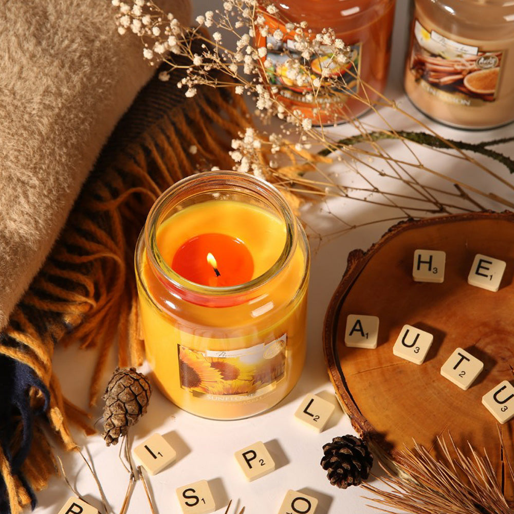 Vela Frasco Aromático Girassol 100 h