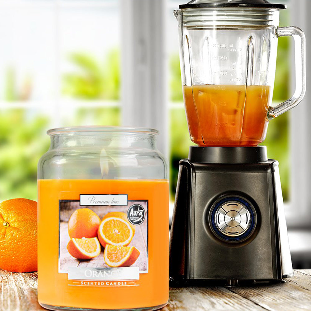 Vela Frasco Aromático Laranja 100h