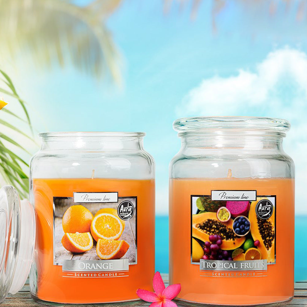 Vela Frasco Aromático Laranja 100h