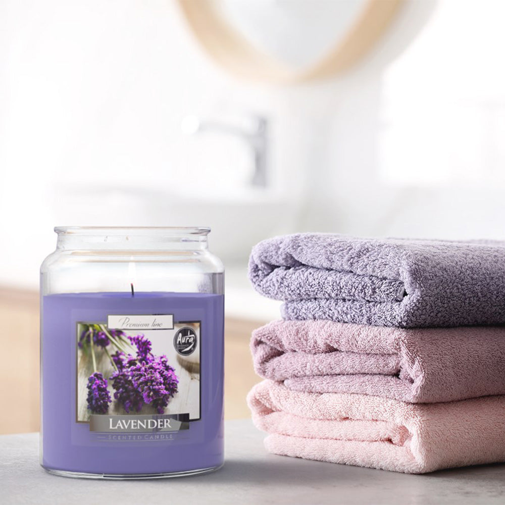 Vela Frasco Aromático Lavanda 100h