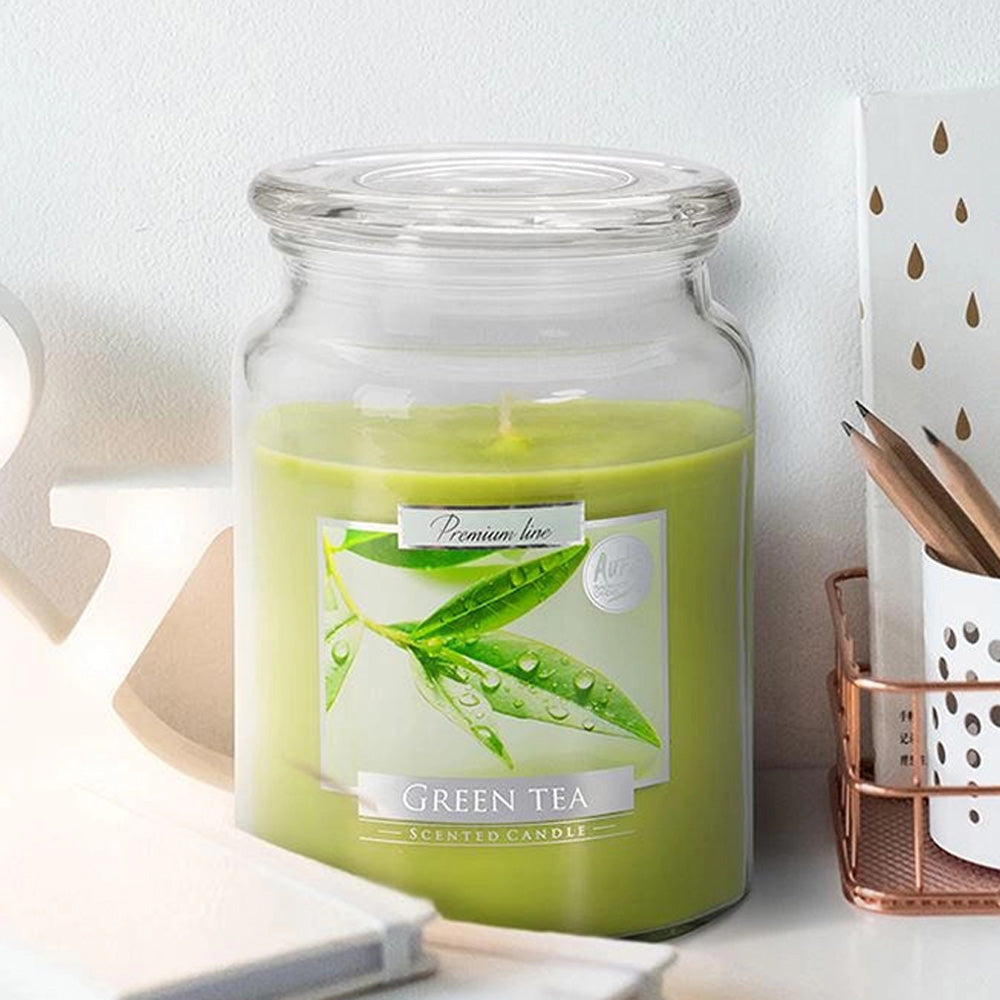 Vela Frasco Aromático Chá Verde 100h