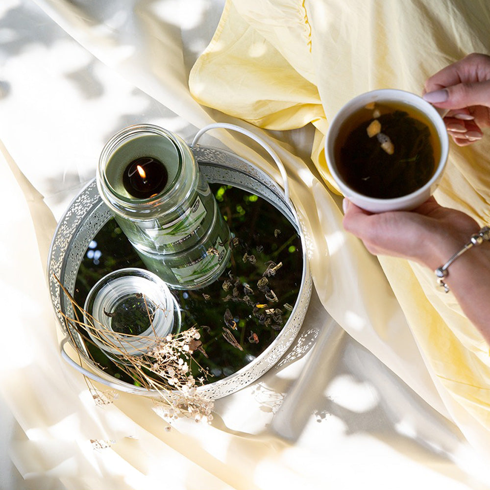 Vela Frasco Aromático Chá Verde 100h
