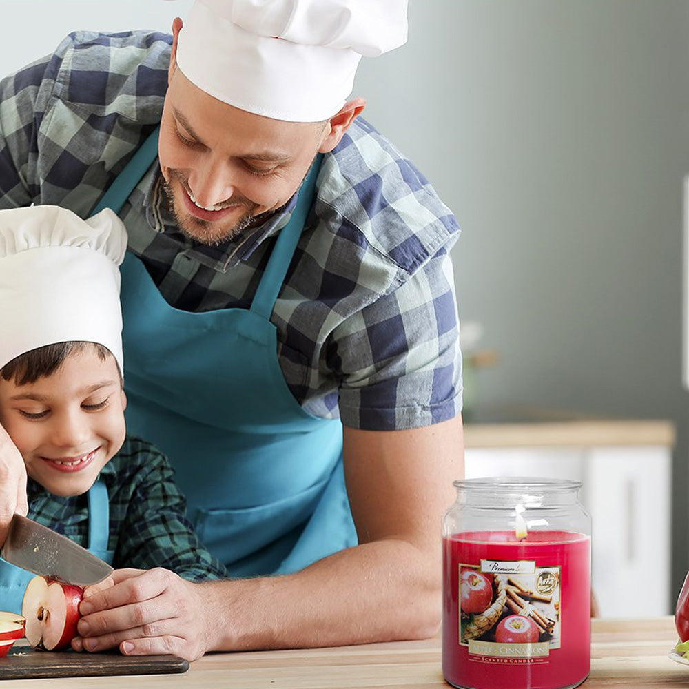 Vela Frasco Aromático Maçã & Canela 100h