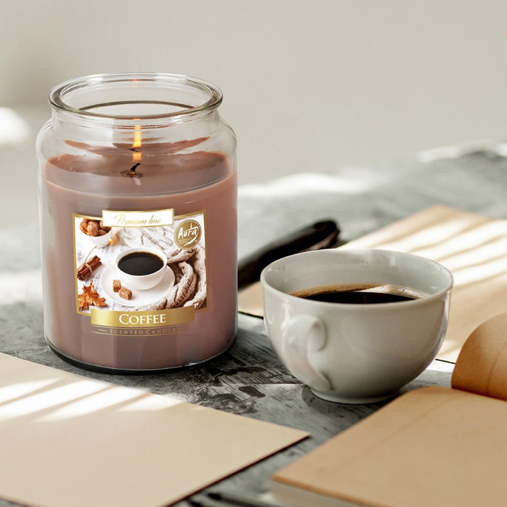 Vela Frasco Aromático Café 100h