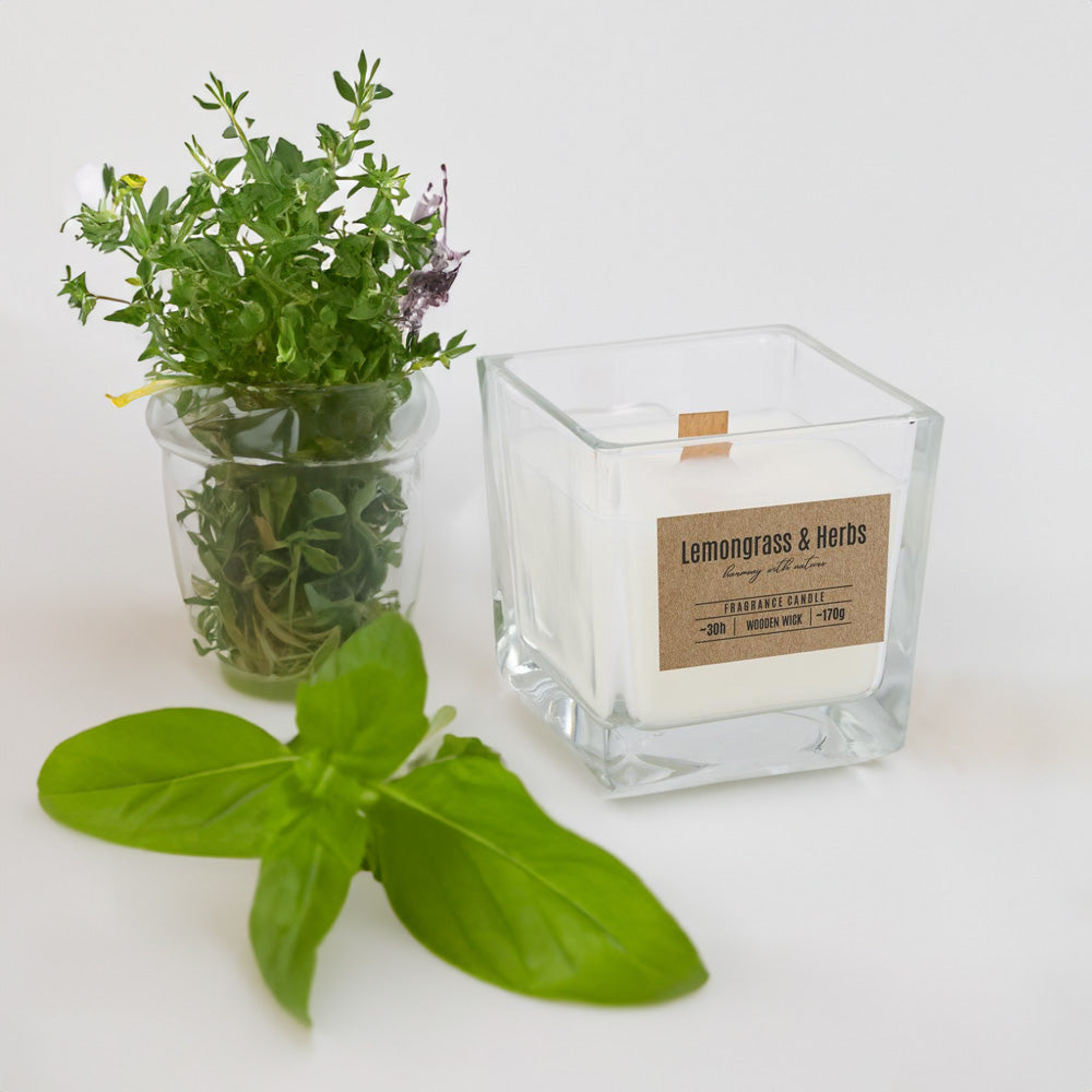 Vela Copo Aromático Limão & Ervas 30h