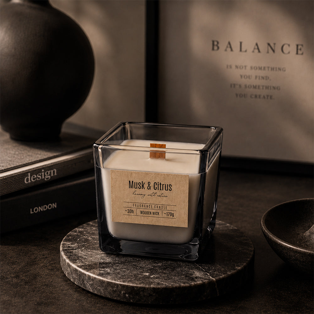 Vela Copo Aromático Almíscar & Citrino 30h
