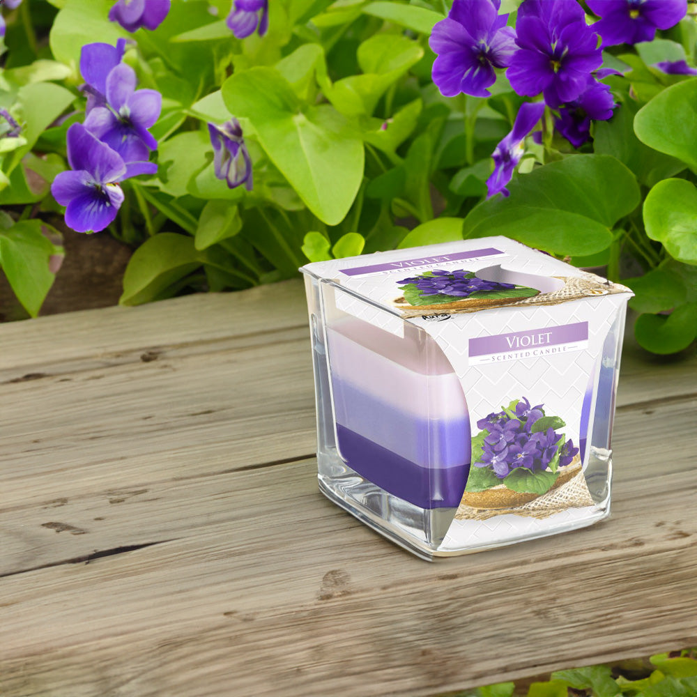 Vela Copo Aromático Spa Violeta 32h