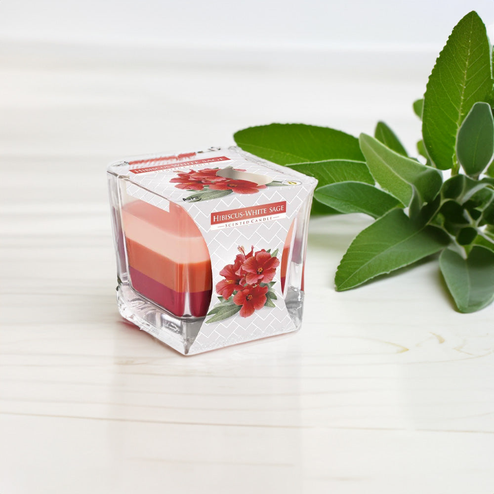Vela Copo Aromático Hibisco & Salva Branca 32h