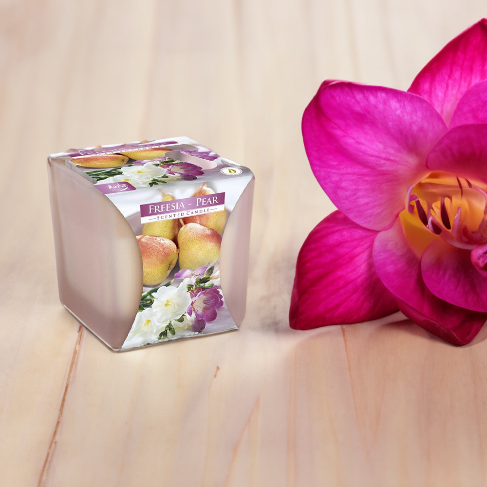 Vela Copo Aromático Frésia & Pêra 26h
