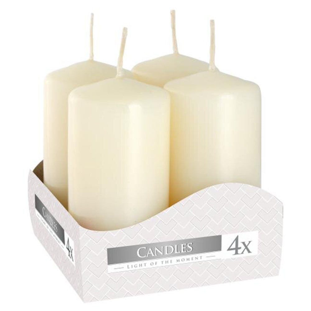 Vela Pilar Votiva 40/80 Pack.4 Pérola 9h