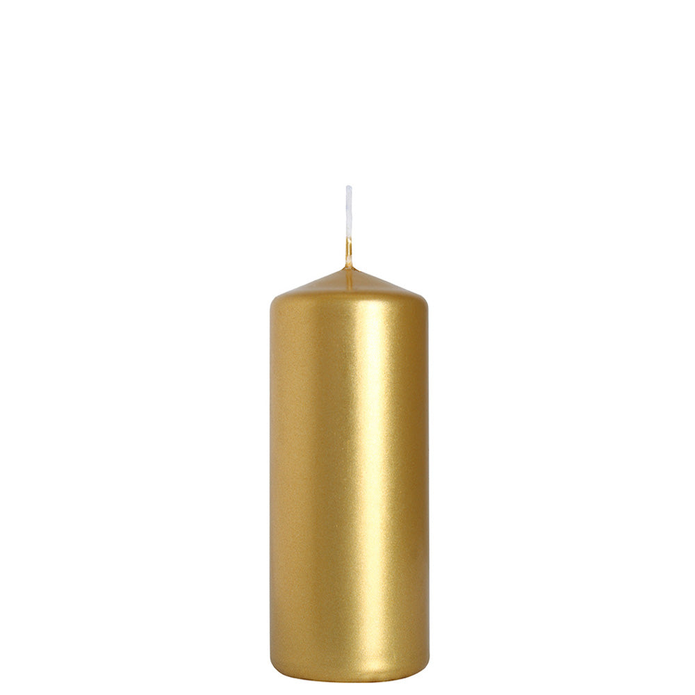 Vela Pilar SW 100x48mm Ouro Metálico