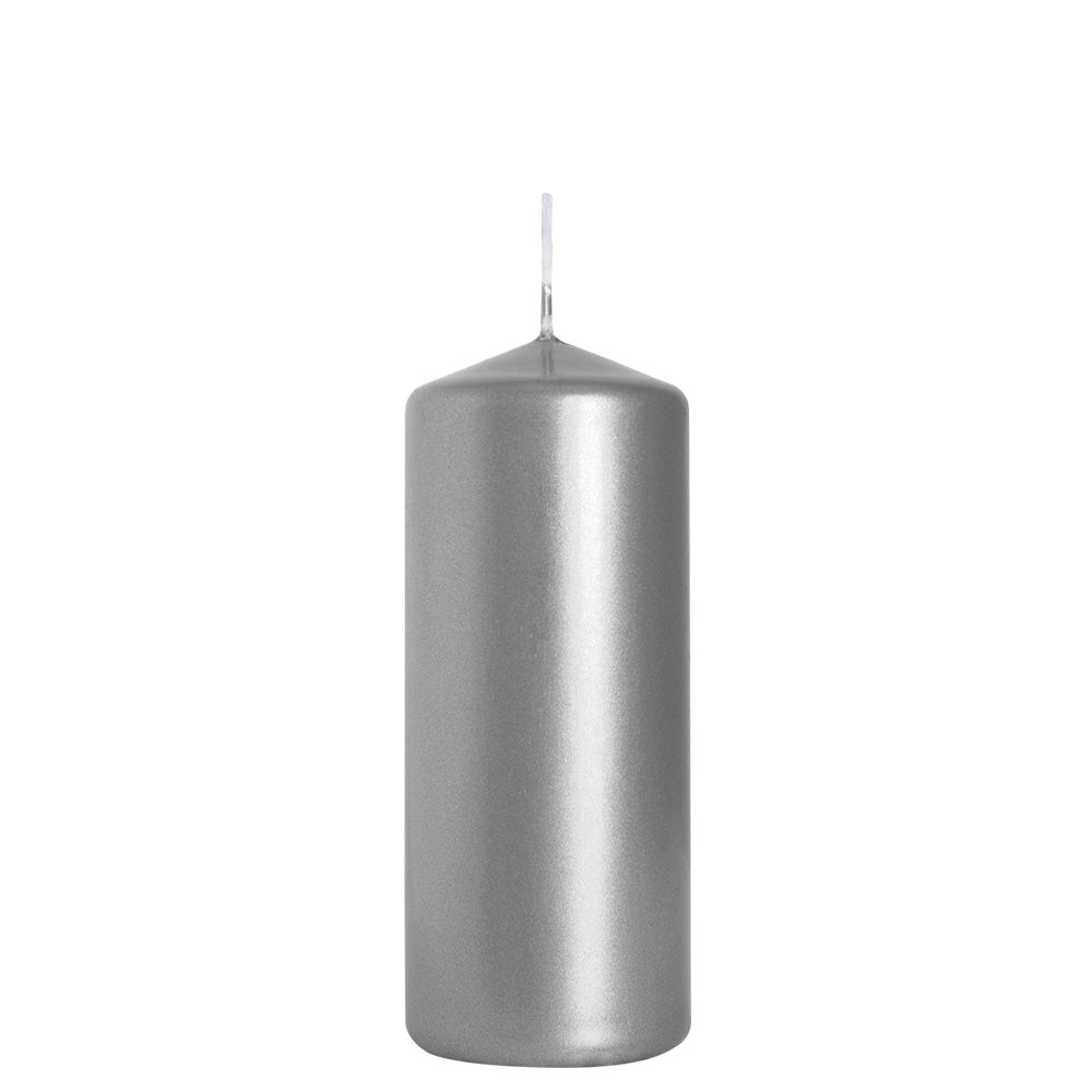Vela Pilar SW 120x58mm Prata Metálico