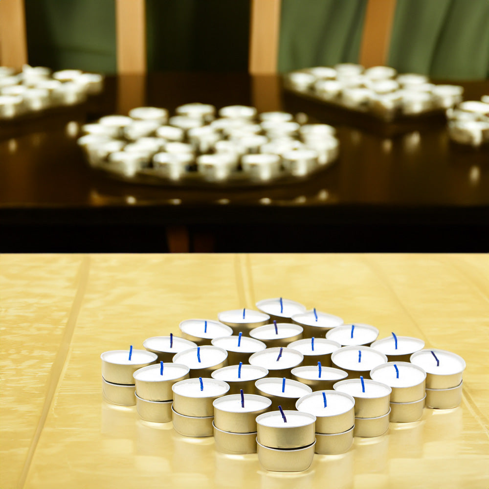 Vela Tealight Pack.50 Dourado 6h