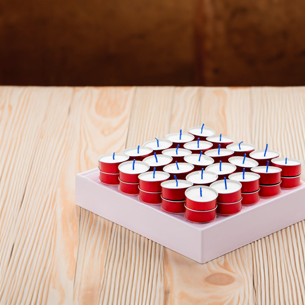 Vela Tealight Pack.50 Vermelho 6h