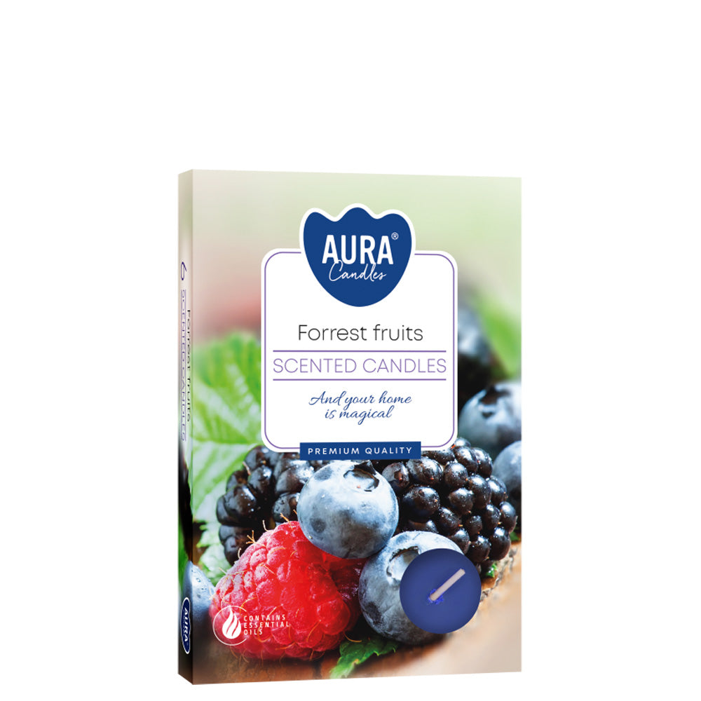 Vela Tealight Aromática Pack.6 Frutos Silvestres 4h