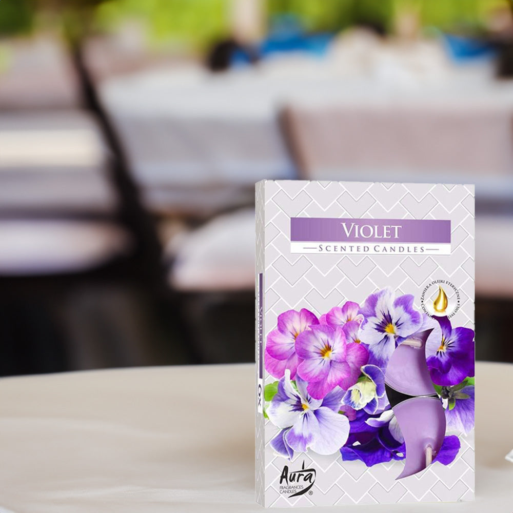 Vela Tealight Aromática Pack.6 Violeta 4h