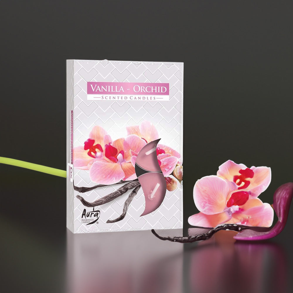 Vela Tealight Aromática Pack.6 Baunilha & Orquídea 4h