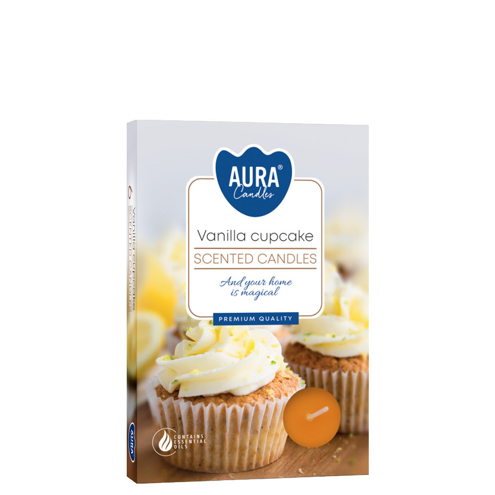 Vela Tealight Aromática Bolo Baunilha Pack.6