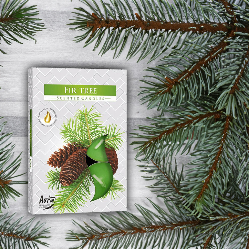 Vela Tealight Aromática Pack.6 Abeto 4h