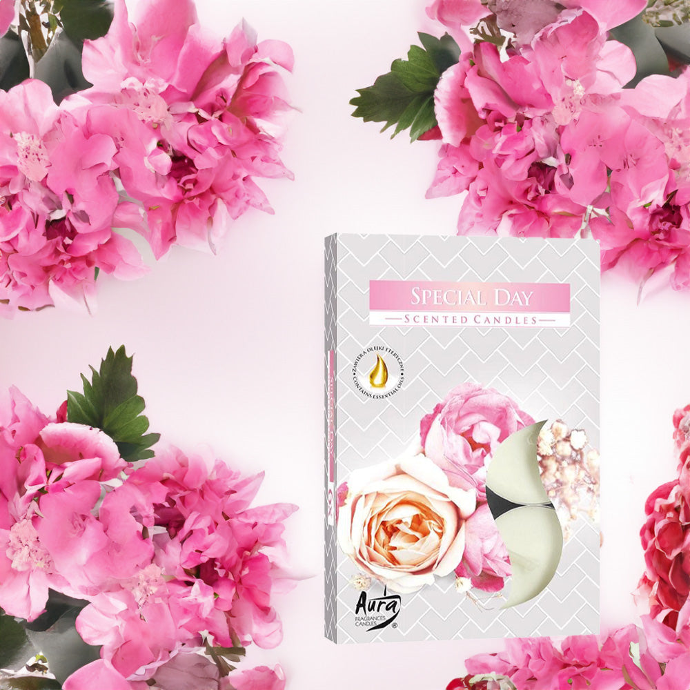 Vela Tealight Aromática Pack.6 Dia Especial 4h