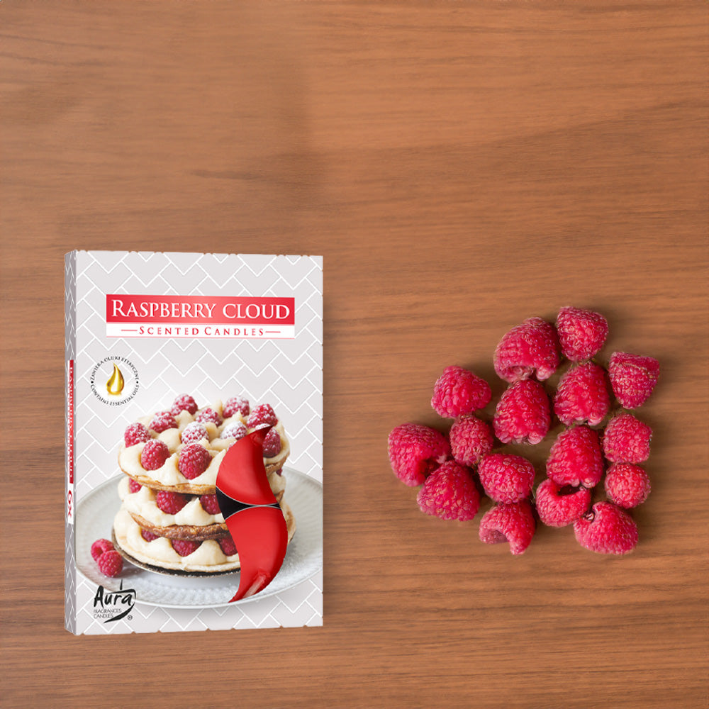 Vela Tealight Aromática Pack.6 Nuvem Framboesa 4h