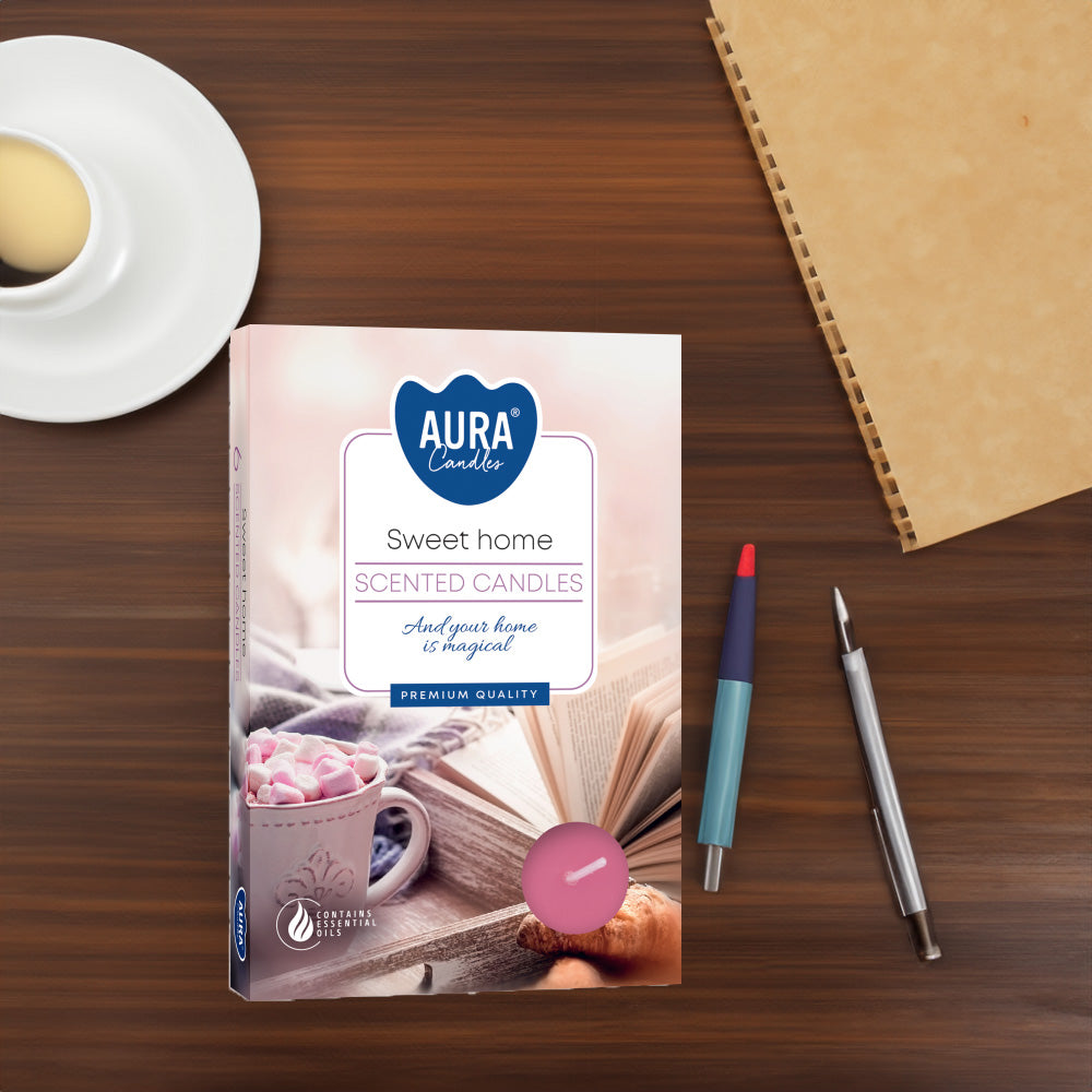 Vela Tealight Aromática Pack.6 Doce Lar 4h