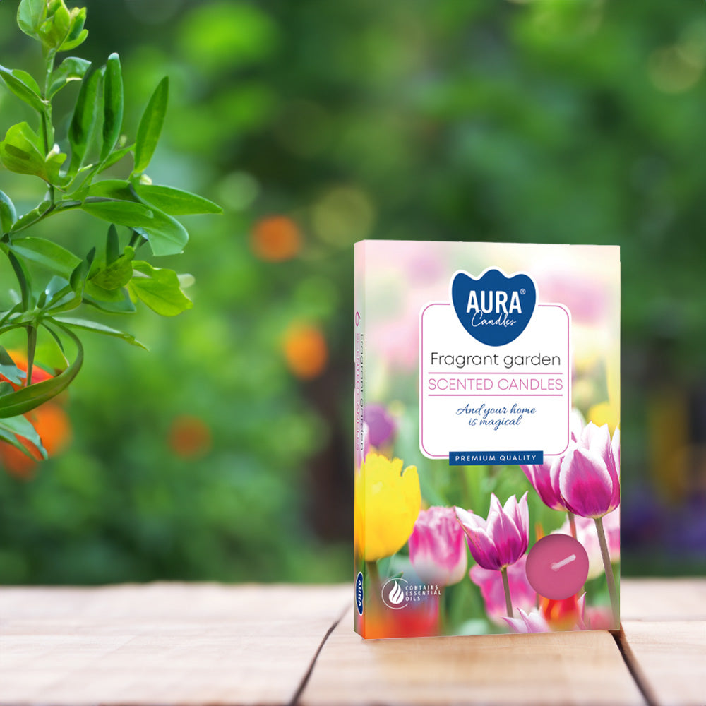 Vela Tealight Aromática Pack.6 Jardim Perfumado 4h