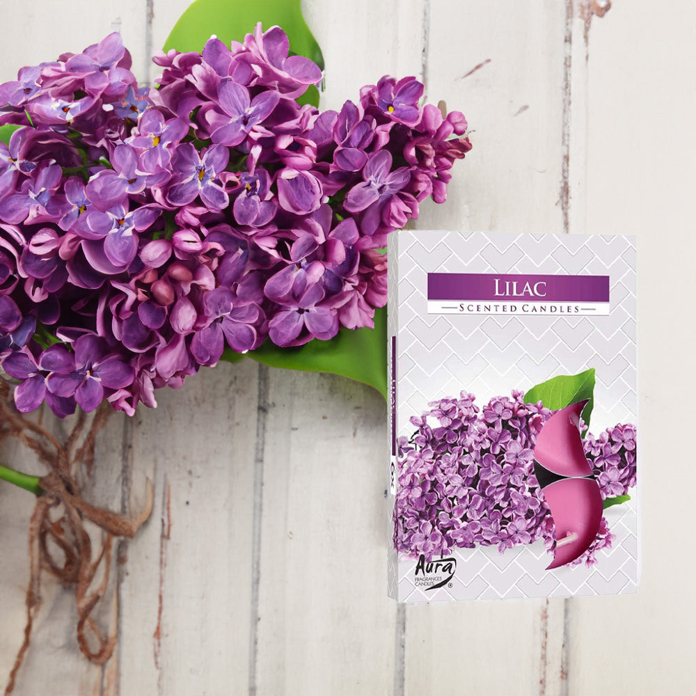 Vela Tealight Aromática Pack.6 Lilas 4h