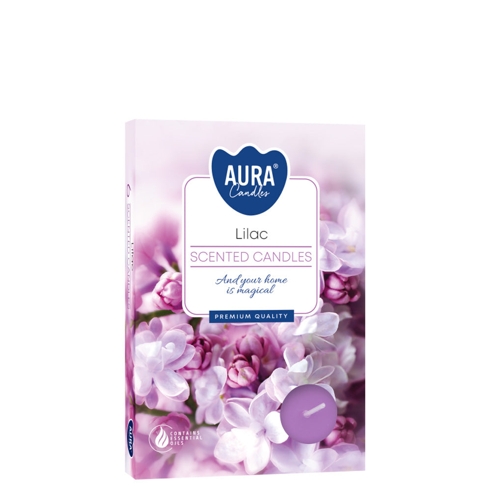 Vela Tealight Aromática Pack.6 Lilas 4h