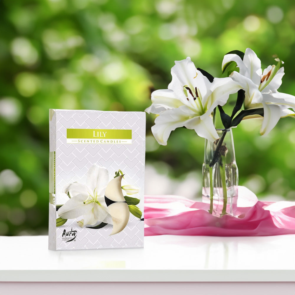 Vela Tealight Aromática Pack.6 Lilio 4h