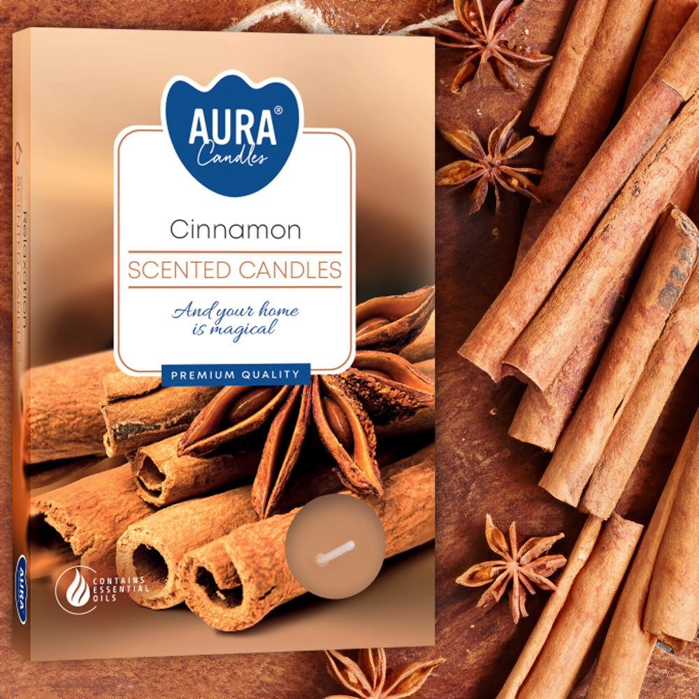 Vela Tealight Aromática Pack.6 Canela 4h