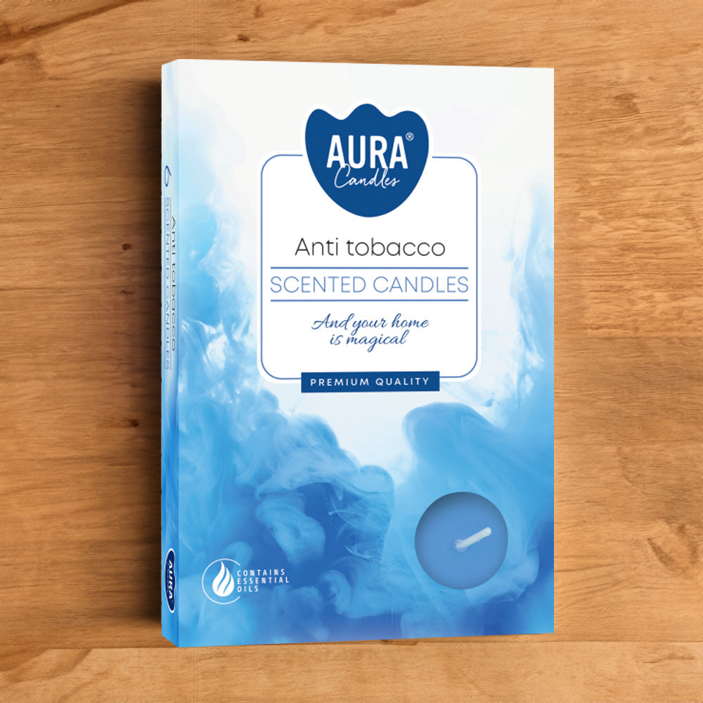 Vela Tealight Aromática Pack.6 Anti Tabaco 4h