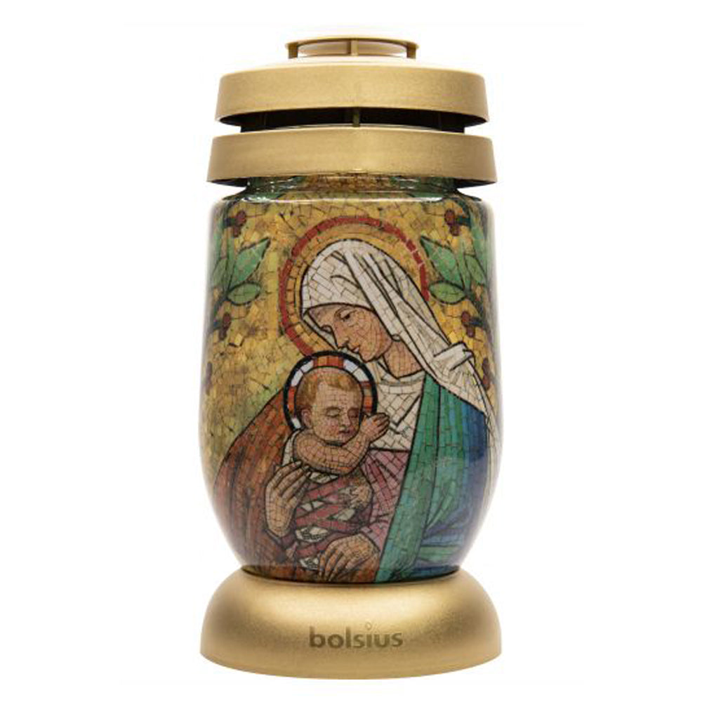 Vela Candeeiro de Vidro Amor Mãe (Recarga 0140)