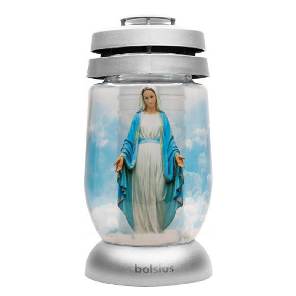 Vela Candeeiro de Vidro Virgem Maria (Recarga 0140)