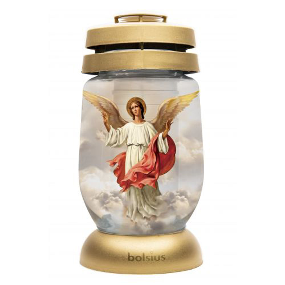 Vela Candeeiro de Vidro Anjo da Guarda (Recarga 0140)