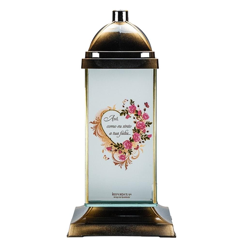 Vela Candeeiro Vidro Capela Coleção Avô