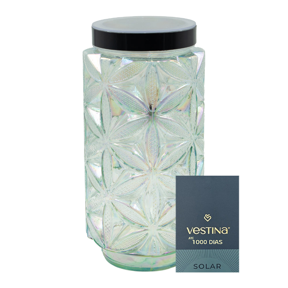 Vela Candeeiro Vidro Solar VSS31 Transparente