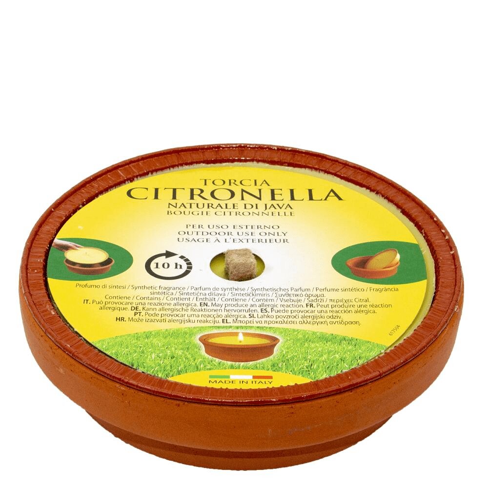 Vela Taça de Barro Aromática Citronella 10 h