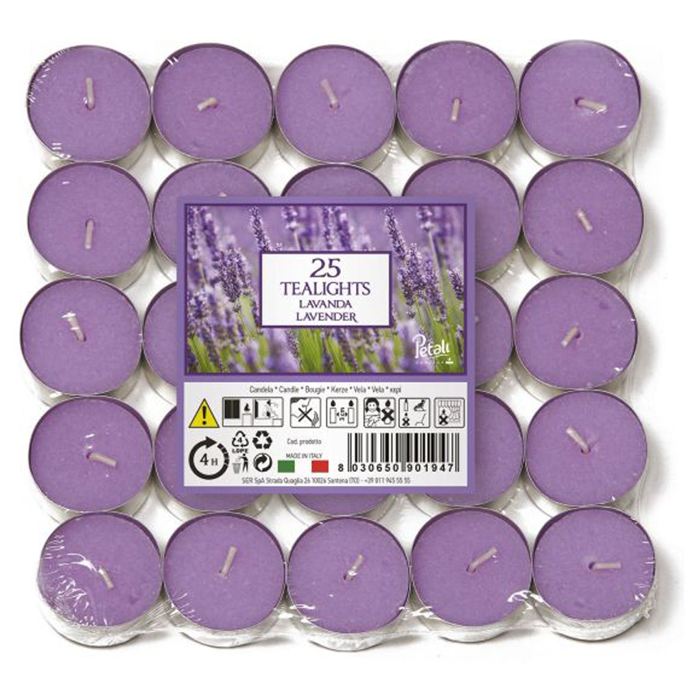 Vela Tealight Aromático Pack.25 Lavanda 4h