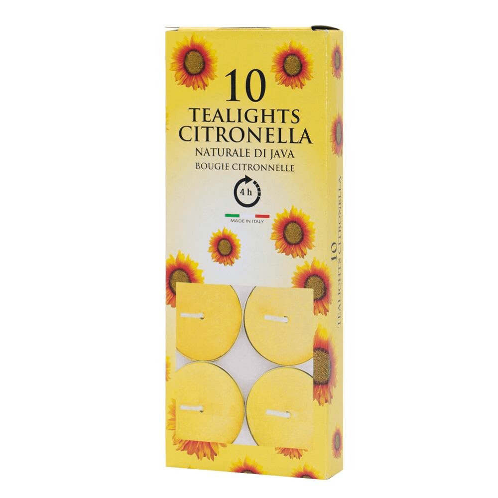 Vela Tealight Aromática Citronella Pack.10 4 h