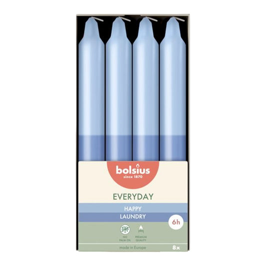 Vela Cónica 180x21.3mm Pack.8 Roupa Lavada 6h